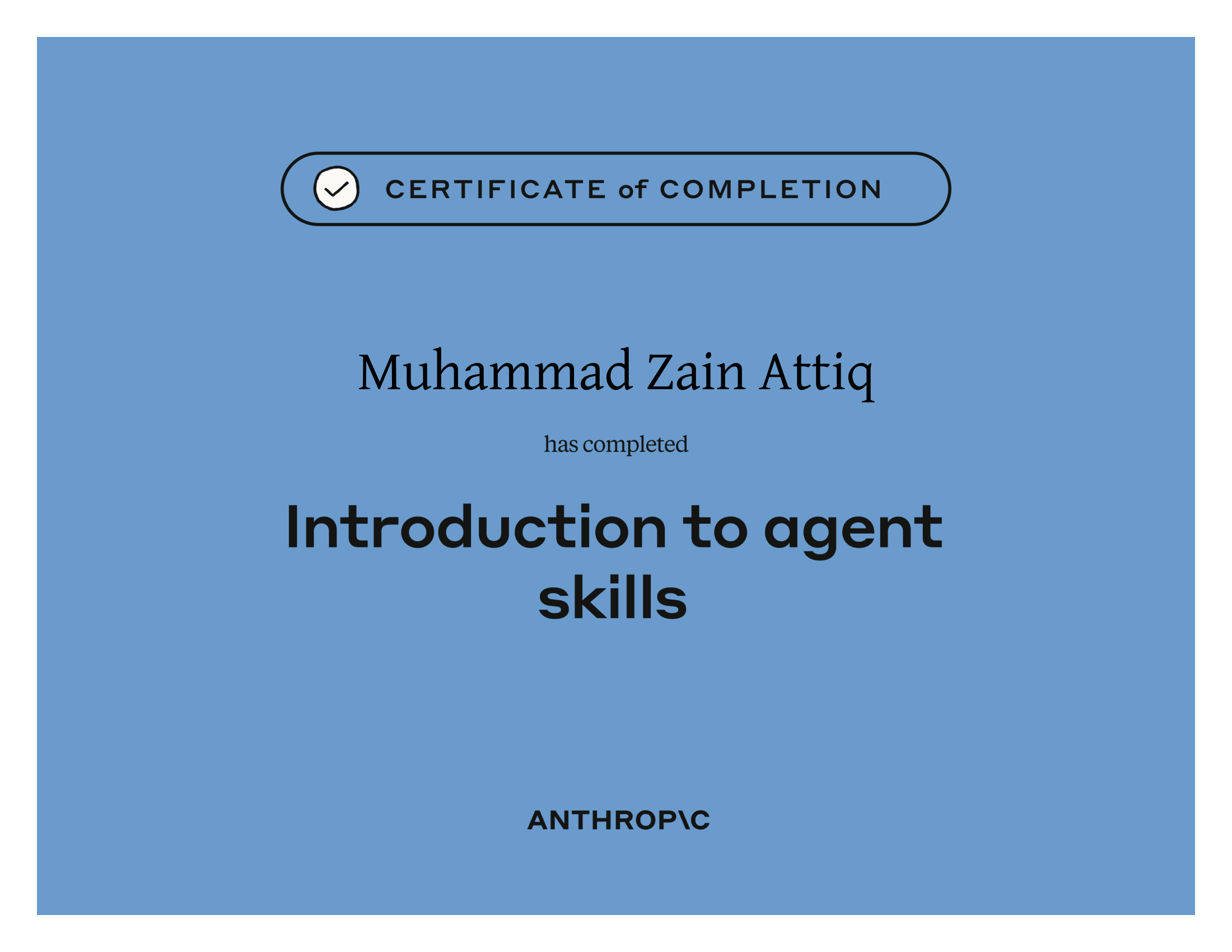 Introduction to Agent Skills Certificate