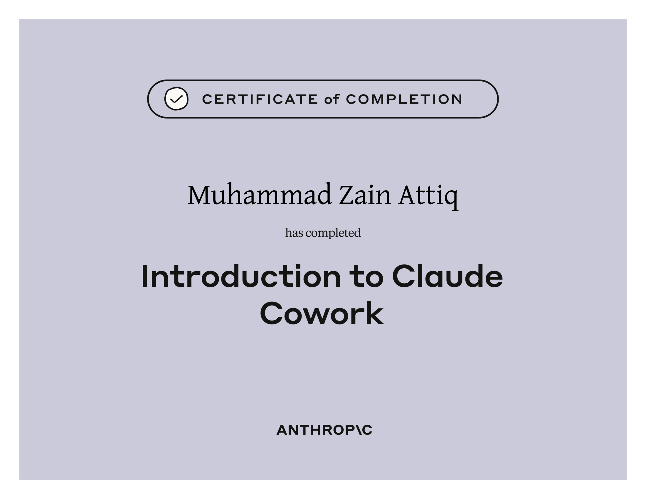 Introduction to Claude Cowork Certificate