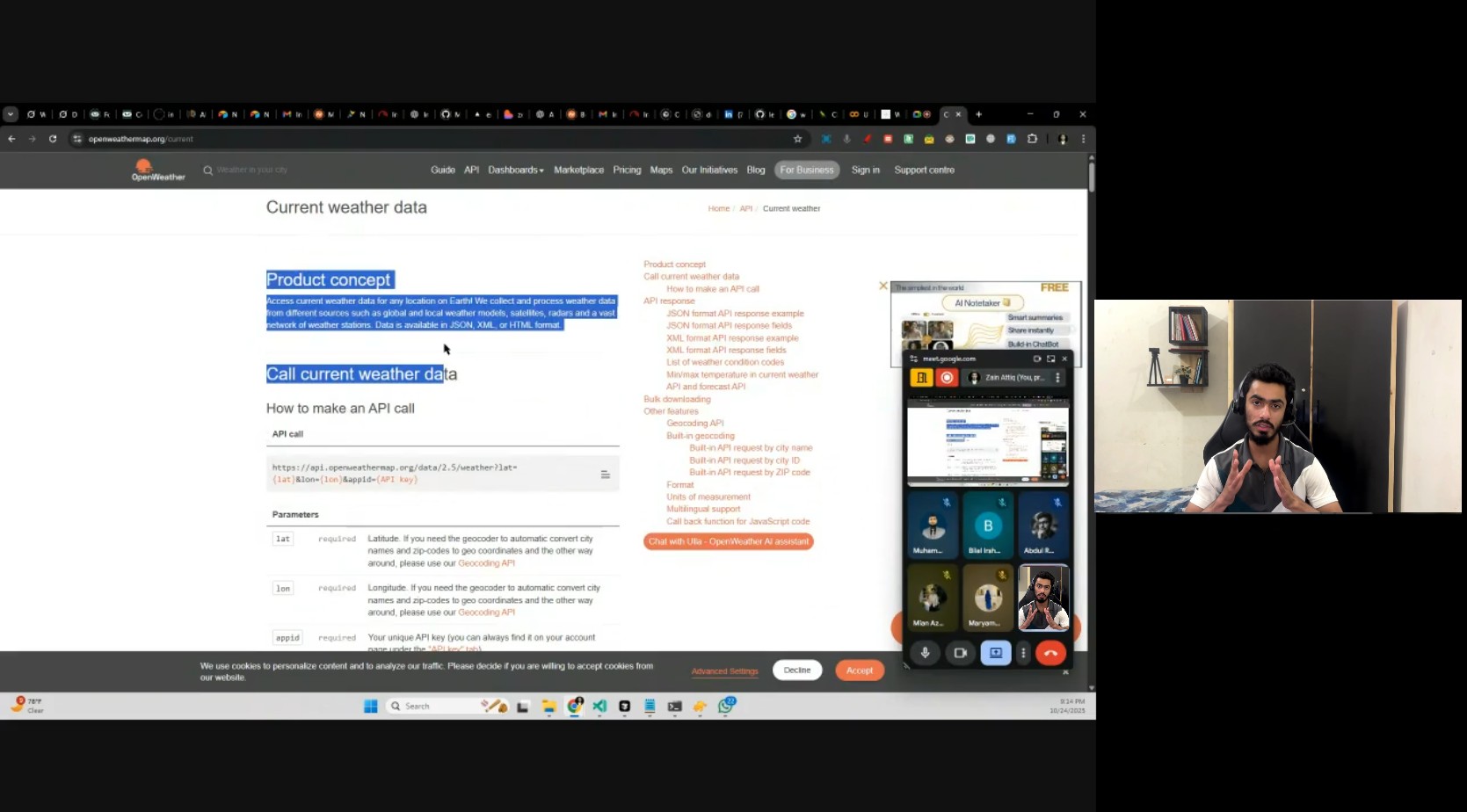 API and backend teaching